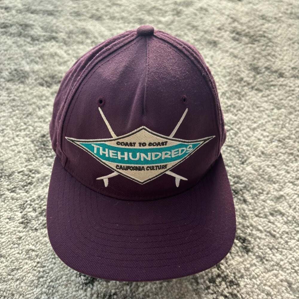 The Hundreds Coast to Coast California Culture Snapback Hat Plum